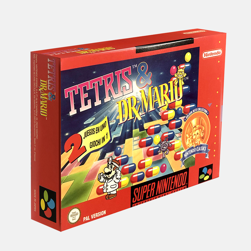 Tetris & Dr. Mario SNES [PAL] - PixelHeart